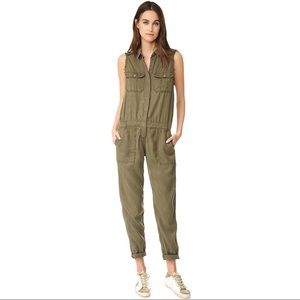 Etienne Marcel Army Green Coverall Jumpsuit